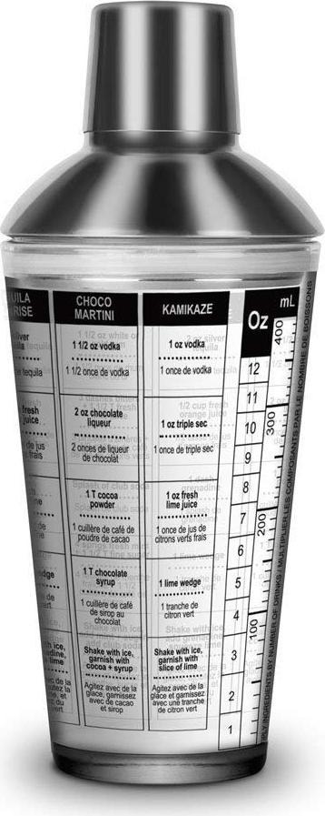 Final Touch - Cocktail Shaker with Recipes - FTA1831