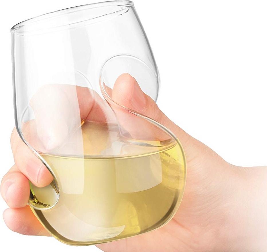 Final Touch - Conundrum White Wine Glasses, Pack of 4 - GG5008