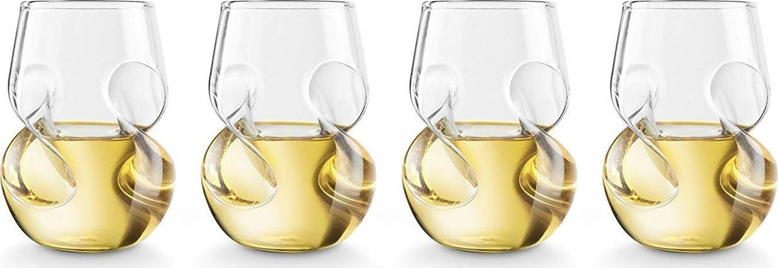 Final Touch - Conundrum White Wine Glasses, Pack of 4 - GG5008