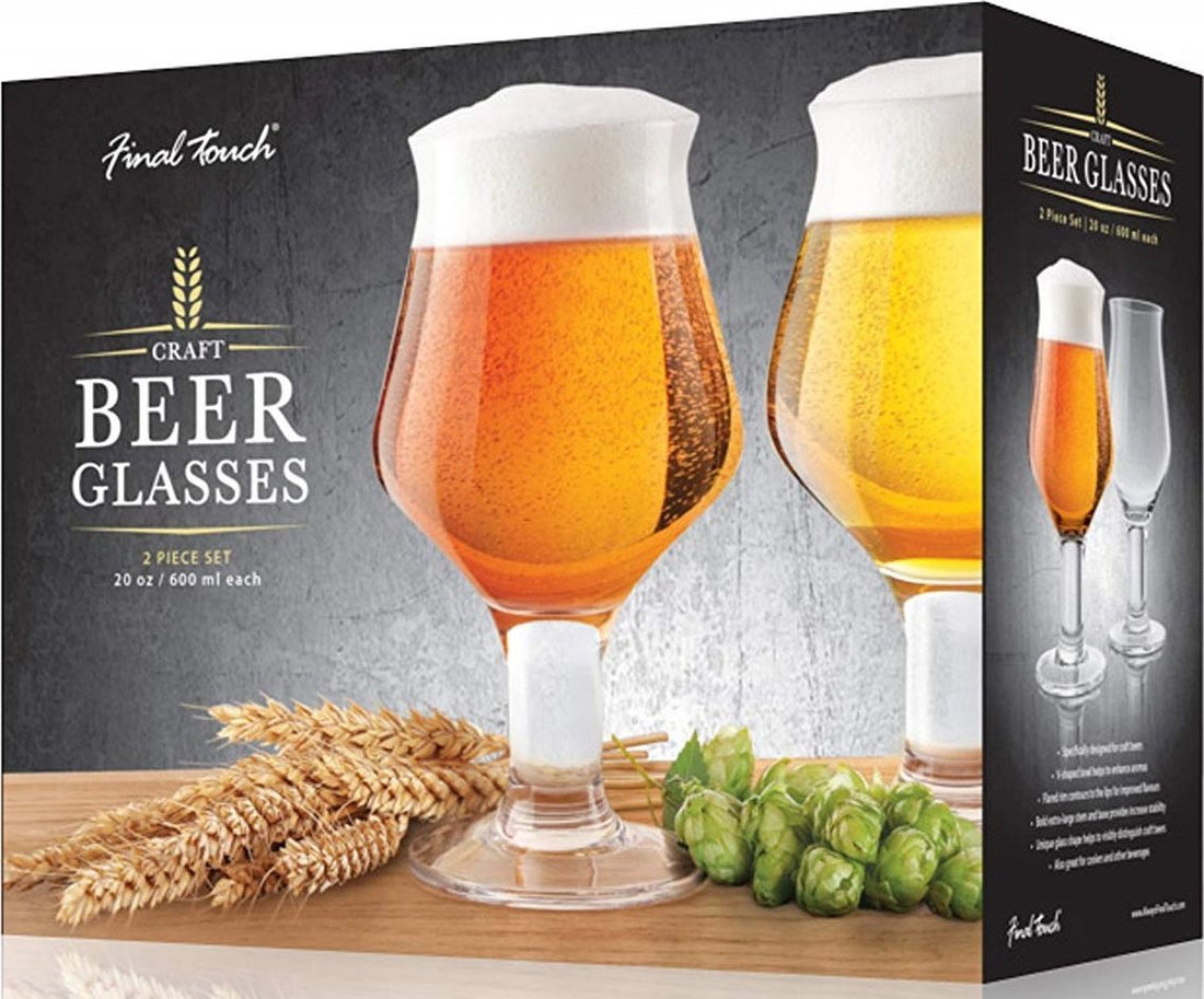 Final Touch - Craft Beer Glasses, Pack of 2 - GG5019