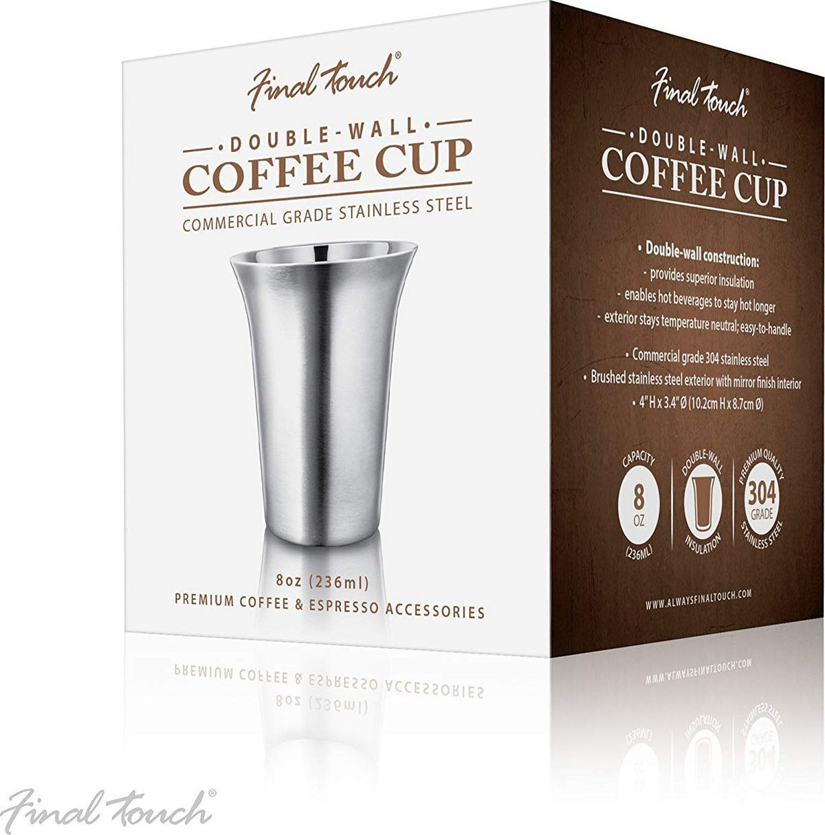 Final Touch - Double-Wall Coffee Cup 8 oz - CAT8020