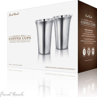 Final Touch - Double-Wall Coffee Cup, Pack of 2 (12 oz) - CAT8032