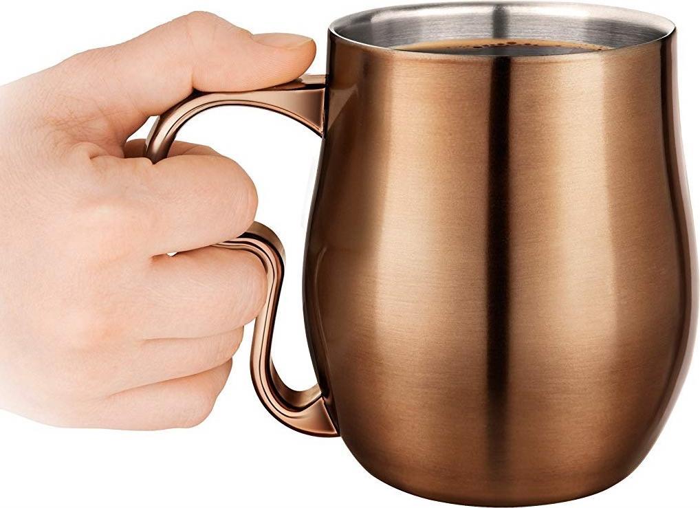 Final Touch - Double-Wall Curvy Cup Burnt Copper 17 oz - CAT8040-16