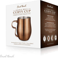 Final Touch - Double-Wall Curvy Cup Burnt Copper 17 oz - CAT8040-16