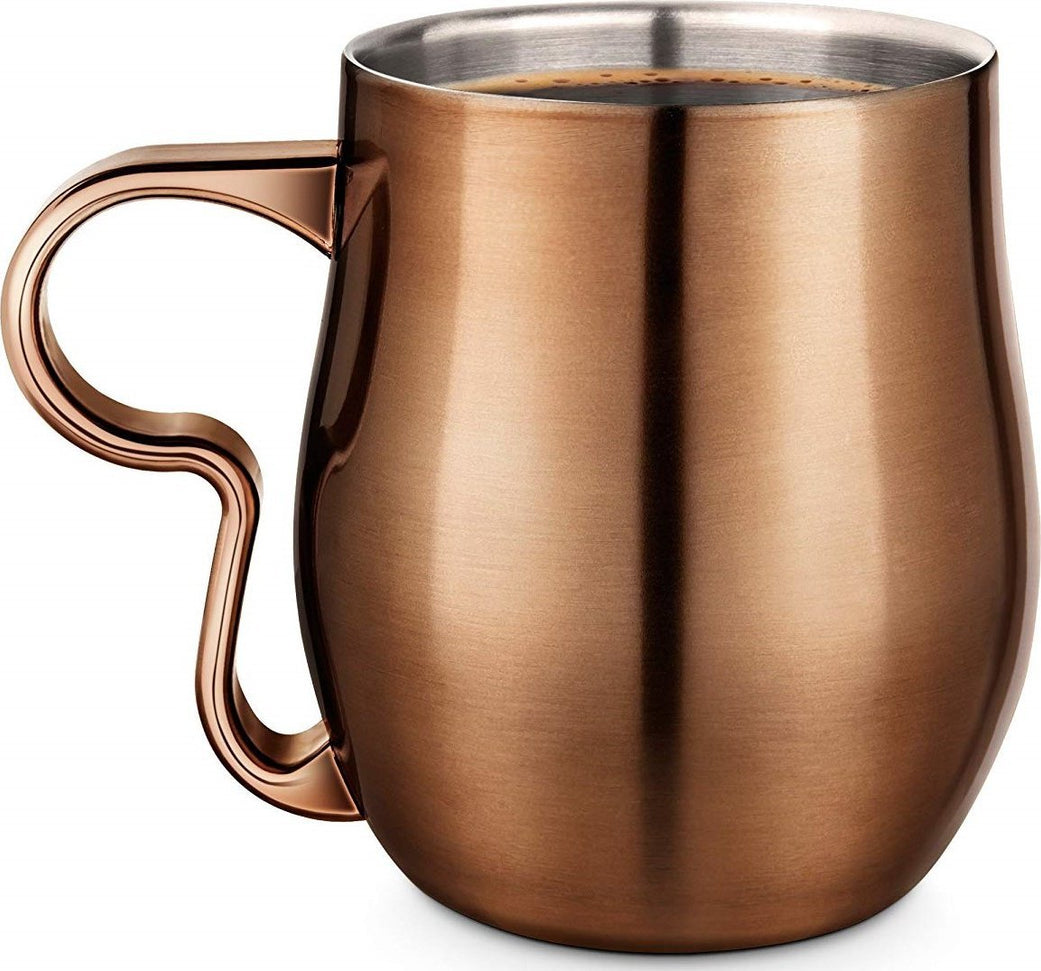 Final Touch - Double-Wall Curvy Cup Burnt Copper 17 oz - CAT8040-16
