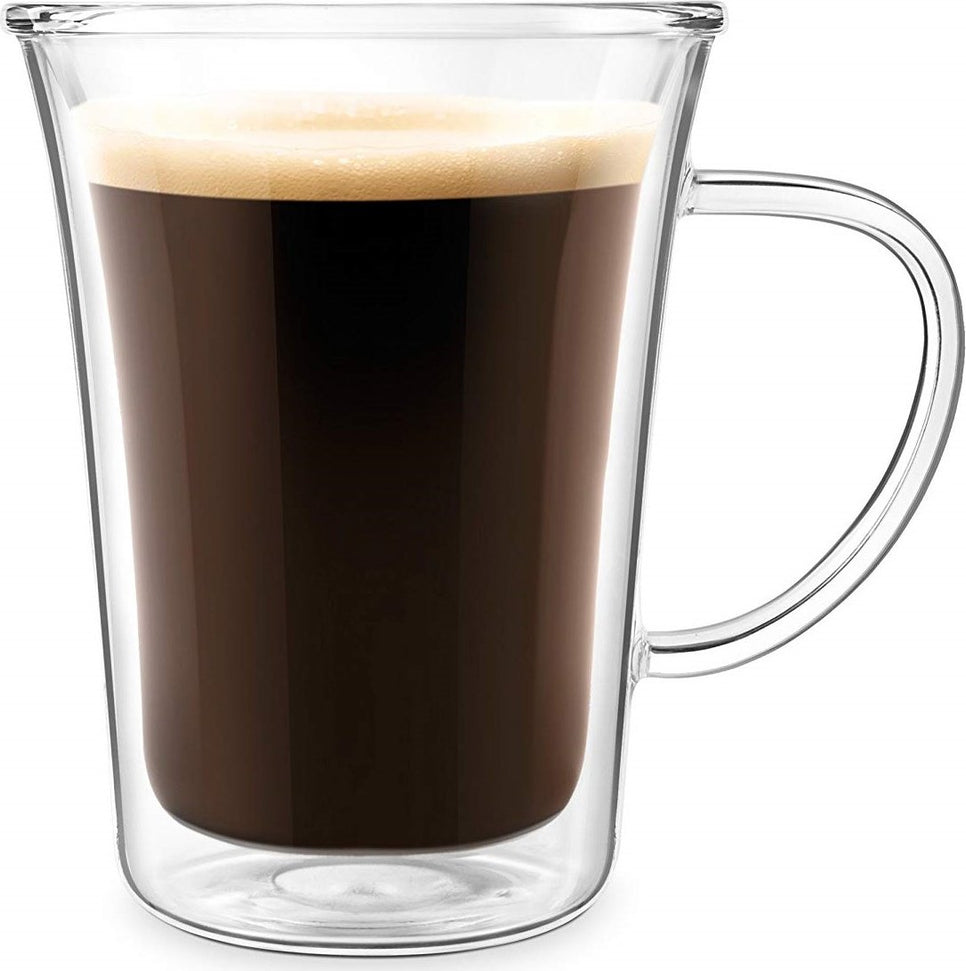 Final Touch - Double-Wall Insulated Glass Mug 10 oz - CAT8050