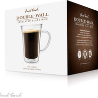 Final Touch - Double-Wall Insulated Glass Mug 10 oz - CAT8050
