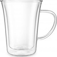 Final Touch - Double-Wall Insulated Glass Mug 17 oz - CAT8051