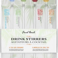 Final Touch - Drink Stirrers, Pack of 4 Tiki Head - FTA3052