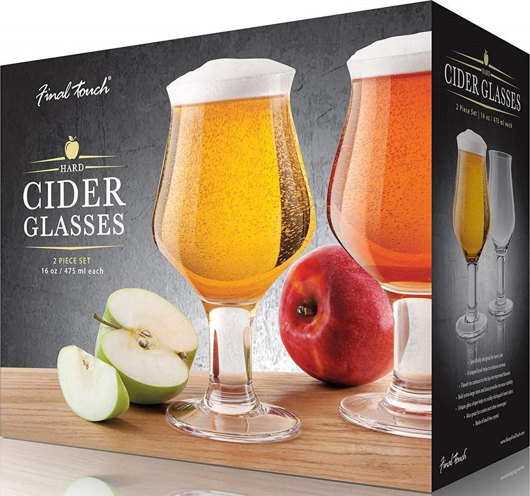 Final Touch - Hard Cider Glasses, Pack of 2 - GG5018