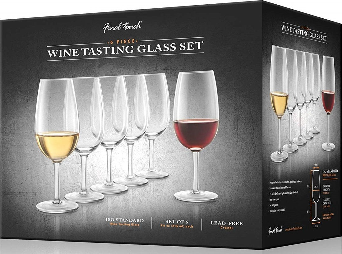 Final Touch - ISO Wine Tasting Glasses, Pack of 6 - WGT406