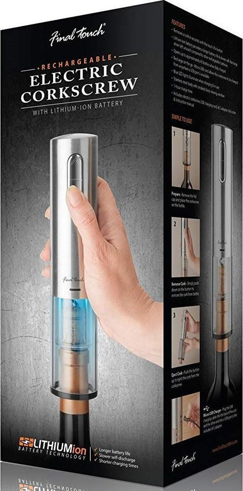 Final Touch - Lithium-Ion Electric Corkscrew - WO3032