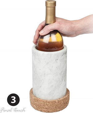 Final Touch - Marble & Cork Wine Chiller - FTC20