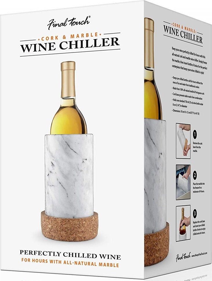 Final Touch - Marble & Cork Wine Chiller - FTC20