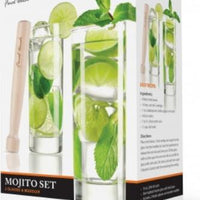Final Touch - Mojito Glass & Muddler Set - FTA1835