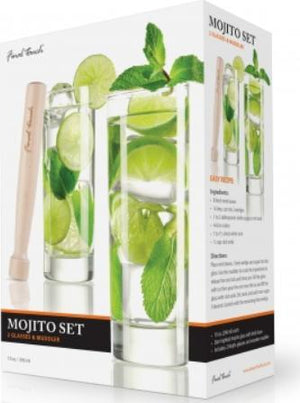 Final Touch - Mojito Glass & Muddler Set - FTA1835