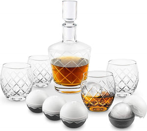 Final Touch - On The Rock Etched Glass Decanter Set - GS402