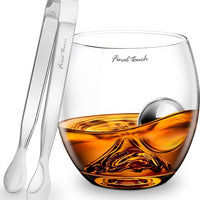 Final Touch - On The Rock Glass with Chilling Ball & Tongs - GS349