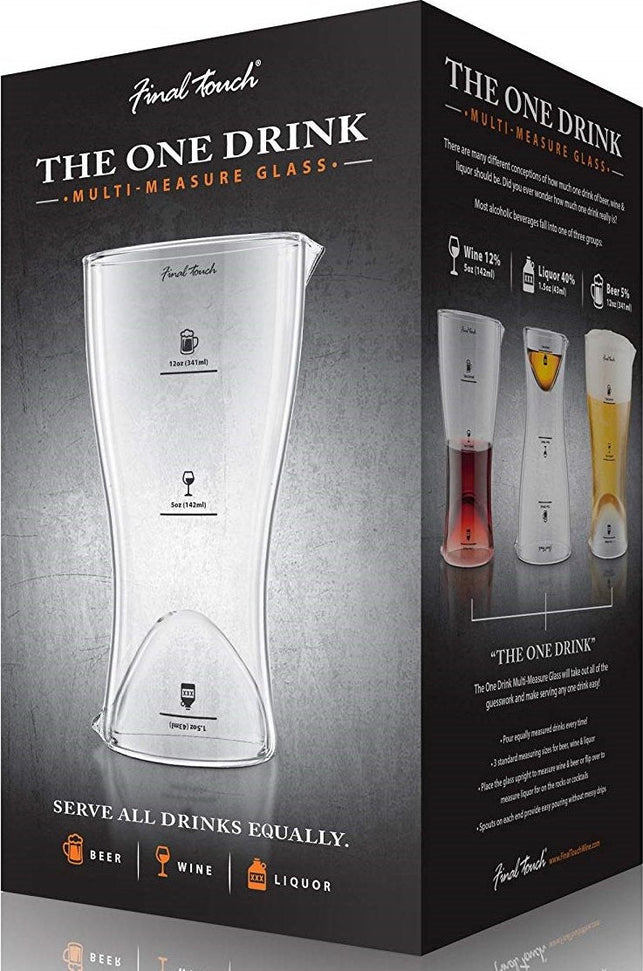 Final Touch - One Drink Multi-Measure Glass - FTA1858 - DISCONTINUED