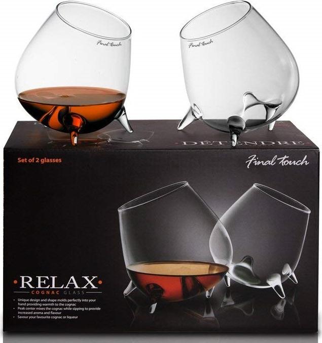 Final Touch - Pack of 2 Relax Cognac Glasses - GC200