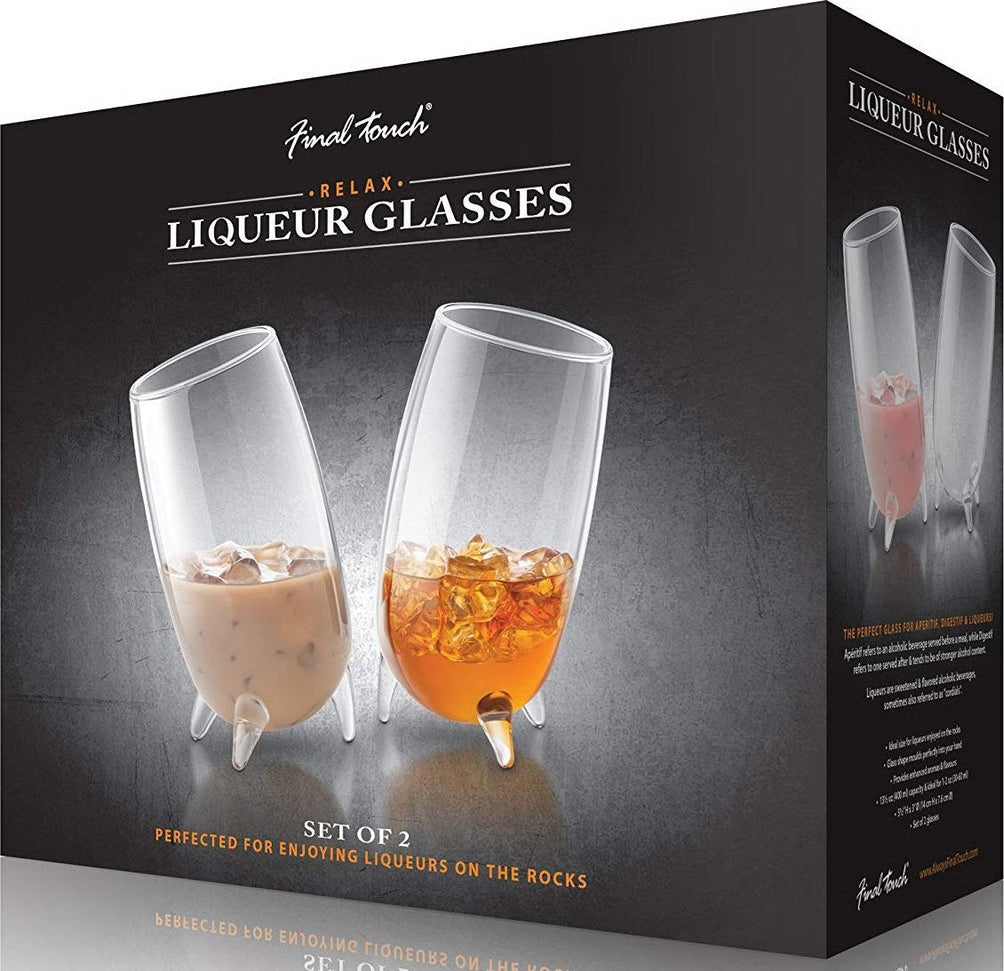Final Touch - Pack of 2 Relax Liqueur Glasses 400 ml - GC162