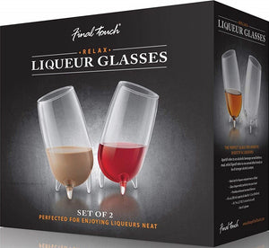 Final Touch - Set of 2 Relax Liqueur Glasses 200 ml - GC152