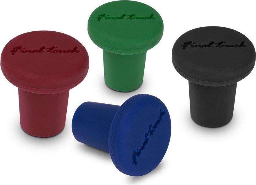 Final Touch - Silicone Bottle Stoppers, Pack of 4 - FTA7005