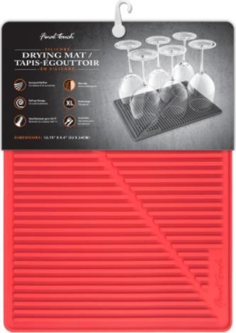 Final Touch - Silicone Drying Mat Red - FTA1880-9