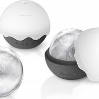 Final Touch - Silicone Ice Ball Moulds Grey, Pack of 2 - FTC1027