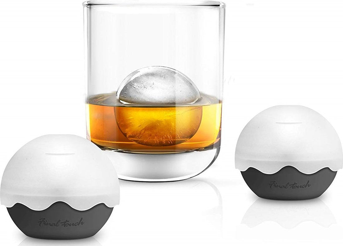 Final Touch - Silicone Ice Ball Moulds Grey, Pack of 2 - FTC1027