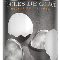 Final Touch - Silicone Ice Ball Moulds Grey, Pack of 2 - FTC1027