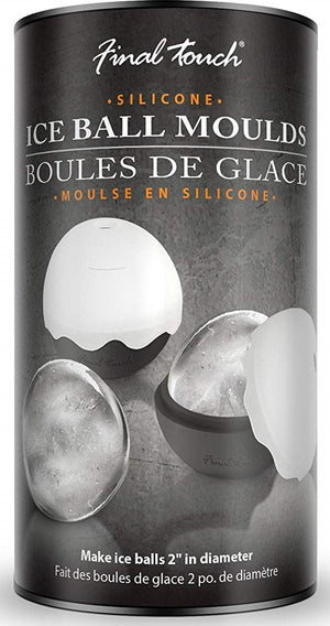Final Touch - Silicone Ice Ball Moulds Grey Set of 2 - FTC1027