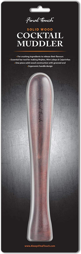 Final Touch - Solid Wood Cocktail Muddler - FTA7308