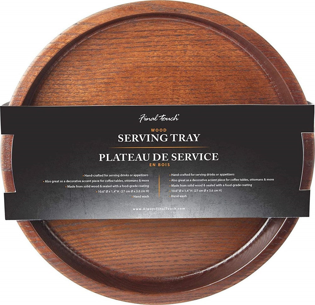 Final Touch - Solid Wood Serving Tray (27 cm) - GG1015