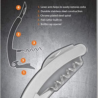 Final Touch - Stainless Steel Waiter's Friend Corkscrew - FTA7114