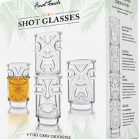 Final Touch - Tiki Shot Glasses, Pack of 4 - TK5301