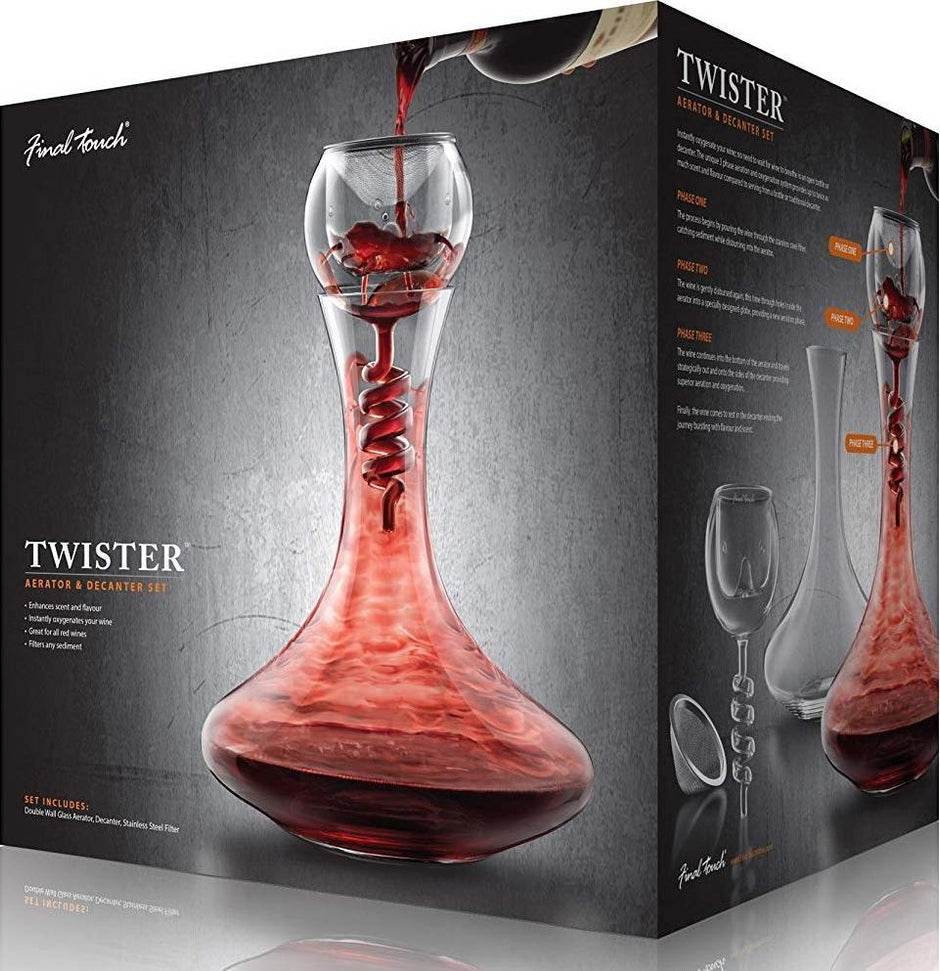 Final Touch - Twister Glass Aerator & Decanter Set - WDA919