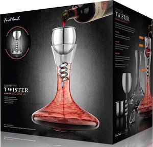 Final Touch - Twister Stainless Steel Aerator & Decanter Set - WDA934