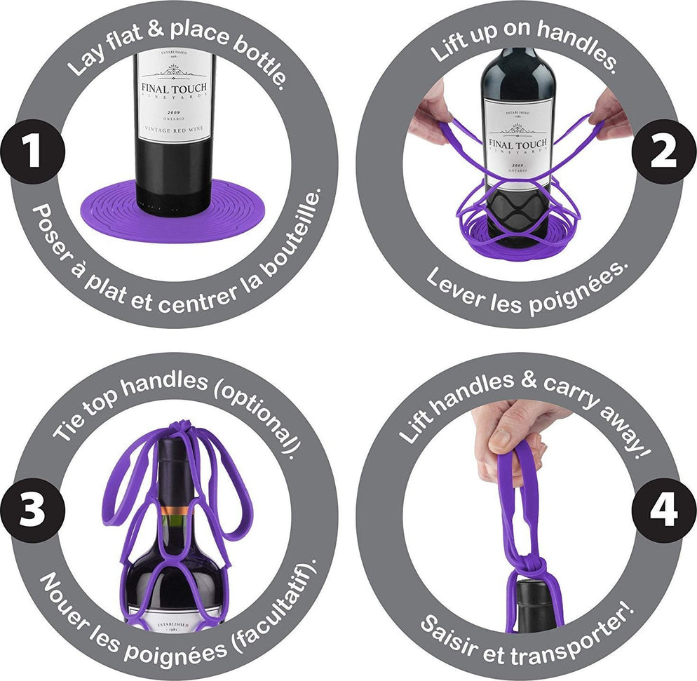 Final Touch - Up&Away Collapsible Silicone Bottle Bag - FTA1070 - DISCONTINUED