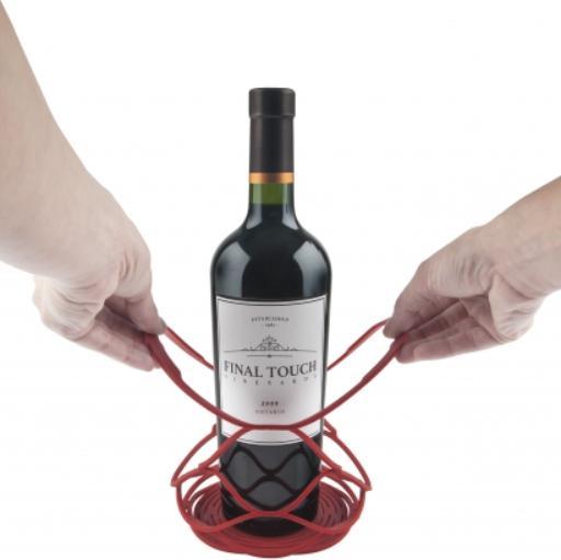 Final Touch - Up&Away Collapsible Silicone Bottle Bag Red - FTA1079