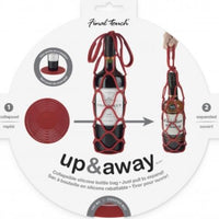 Final Touch - Up&Away Collapsible Silicone Bottle Bag Red - FTA1079