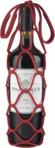 Final Touch - Up&Away Collapsible Silicone Bottle Bag Red - FTA1079