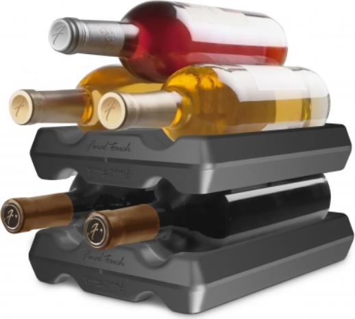 Final Touch - Wine Bottle Stacker Black - FTA1810-7
