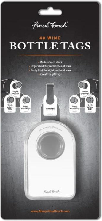 Final Touch - Wine Bottle Tags 48/pkg - FTA7001