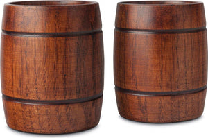 Final Touch - Wood Barrel Tumblers Set of 2 - GG1002