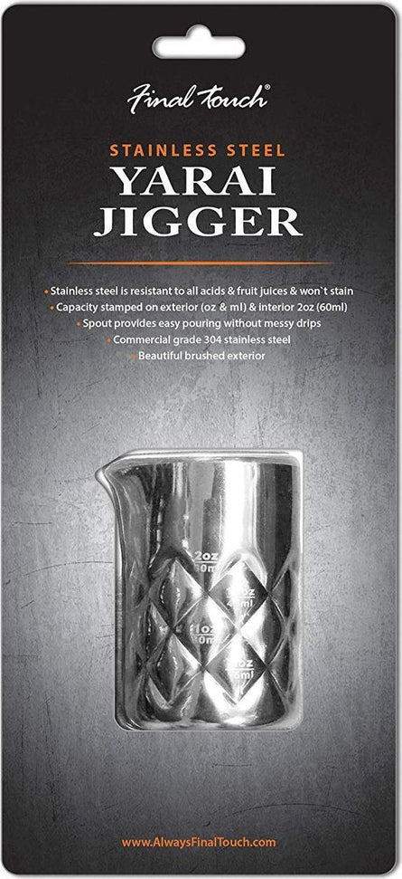 Final Touch - Yarai Jigger Stainless Steel - FTA7038