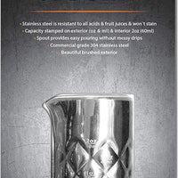 Final Touch - Yarai Jigger Stainless Steel - FTA7038