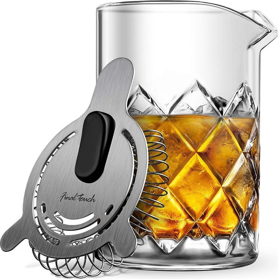 Final Touch - Yarai Mixing Pitcher with Strainer 13.5 oz - GMP110