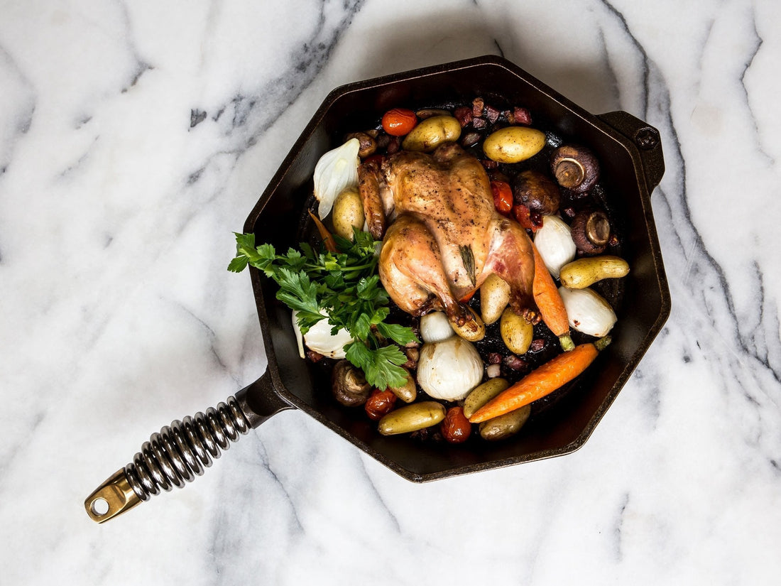 Finex - 12" Cast Iron Skillet With Lid - SL12-10001