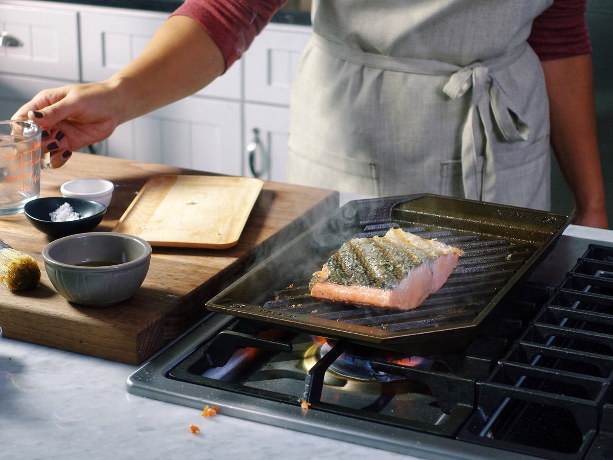 Finex - 15" Cast Iron Lean Grill Pan - G15-10001